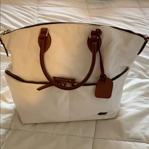Dooney & Burke White and Brown bag